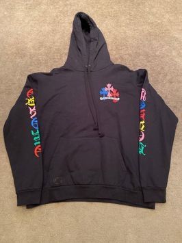 Chrome Hearts Multi Color Cross Cemetery Pullover Hoodie "Black"