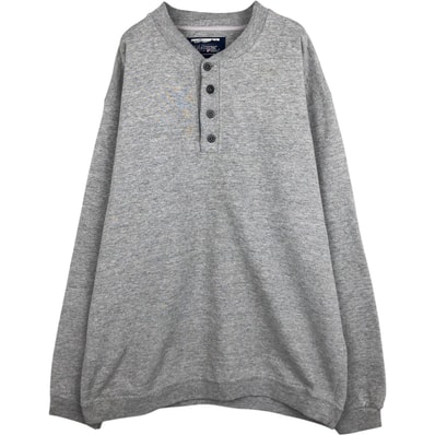 古着 エルエルビーン L.L.Bean RUSSELL ATHLETIC ダブルネーム ヘンリーネック スウェットシャツ トレーナー USA製 メンズL相当/eaa630068