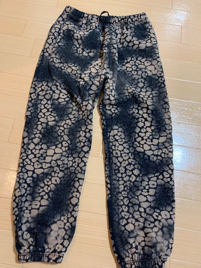 Supreme Bleached Leopard Sweatpant "Black"