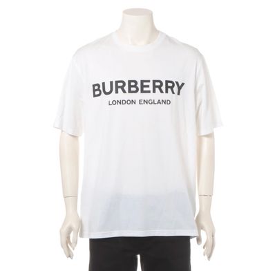 Burberry Men's Logo Print T-Shirt "White"