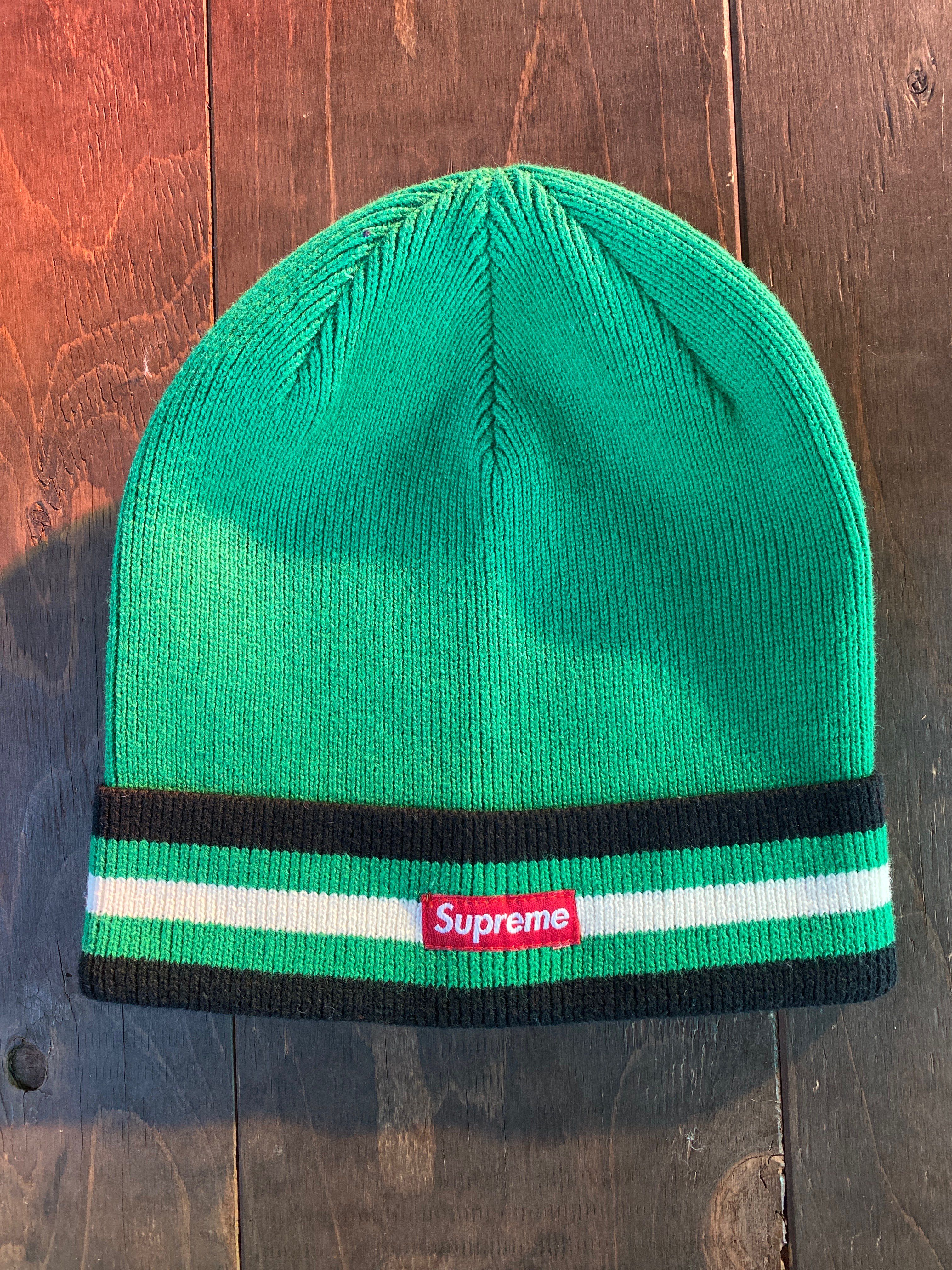 新品 Supreme Beanie Cap Green 14FW