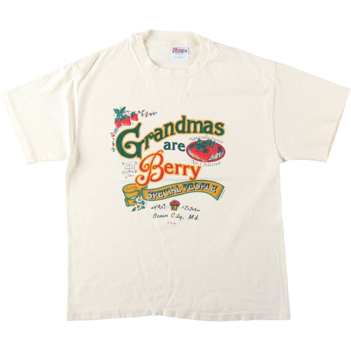 古着 90年代 ヘインズ Hanes BEEFY-T プリントTシャツ USA製 メンズL相当 ヴィンテージ/eaa644470