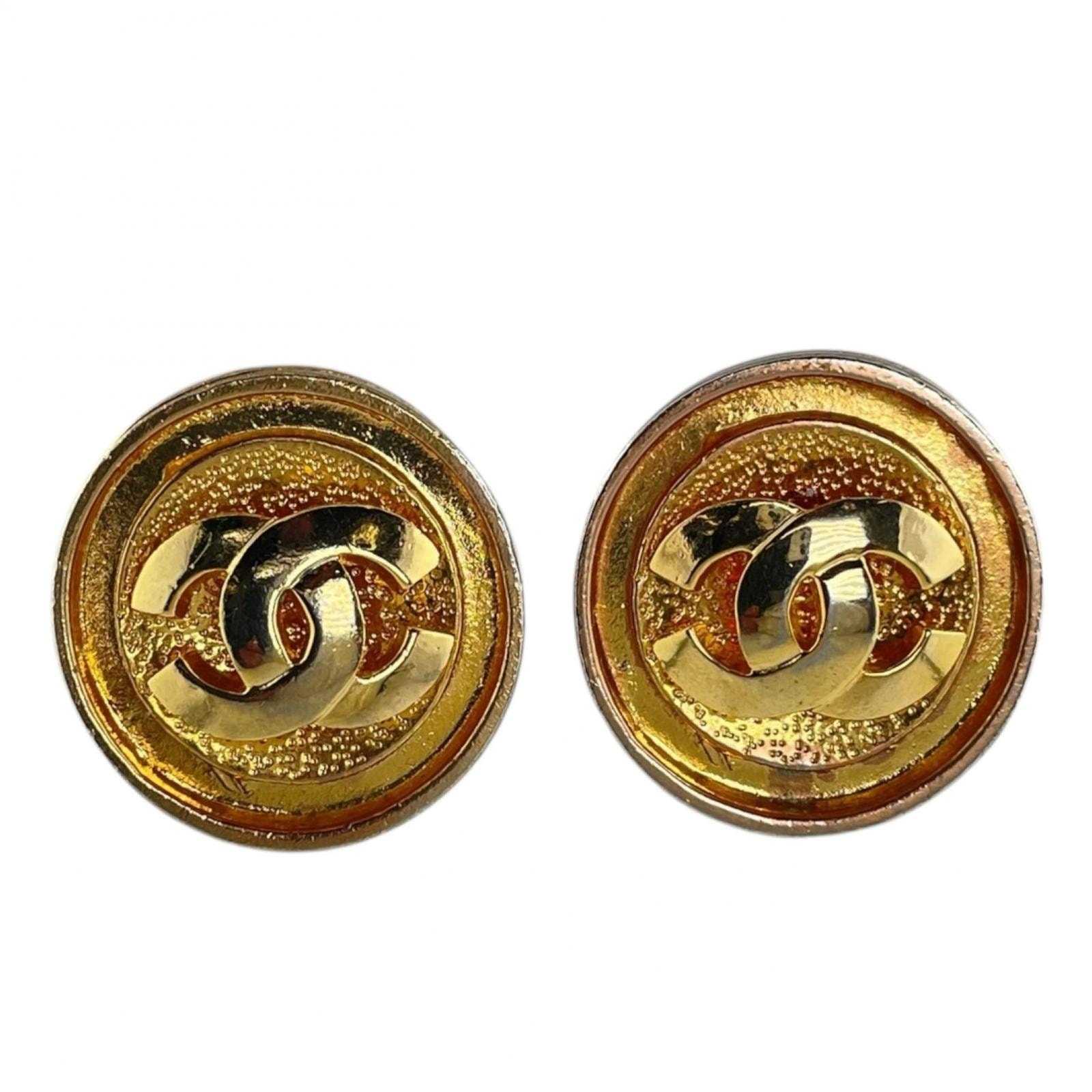CHANEL シャネル ココマーク イヤリング 合金 ゴールド レディース【中古】