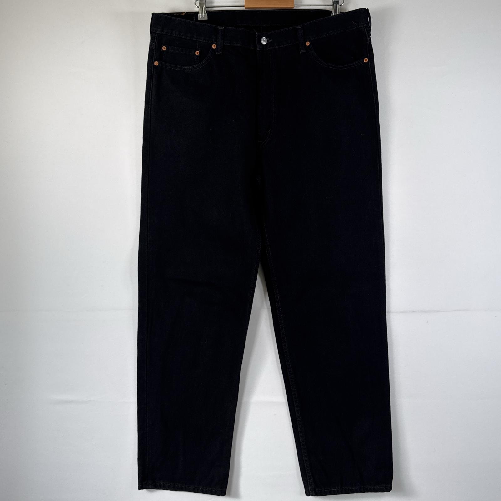 古着 リーバイス Levi's デニムパンツ 550ジーパン テーパード 大きいサイズ ジップフライ ジーンズ オーバーサイズ w42 L34  ブラック メンズ