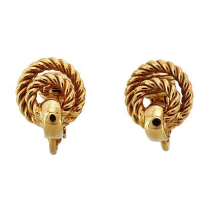 【6jdb0258】クリスチャンディオール イヤリング GPメッキ ゴールド【中古】レディース