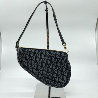Dior Trotter Saddle Handle Bag "Navy"