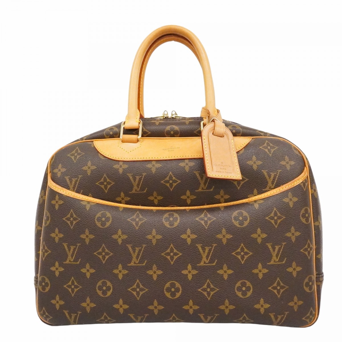 【6db1308】ルイヴィトン ハンドバッグ モノグラム ドーヴィル M47270 ブラウン【中古】レディース