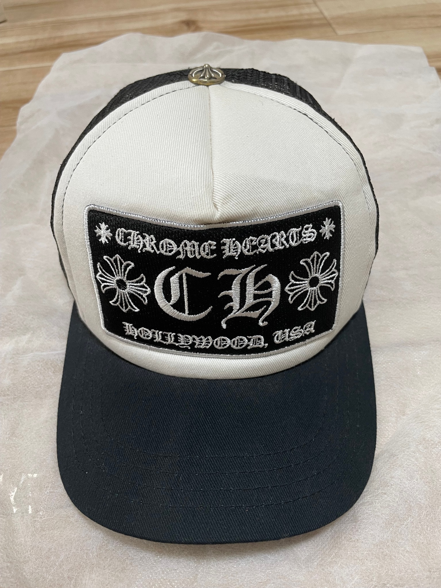 Chrome Hearts Trucker Cap CH "Black/White"