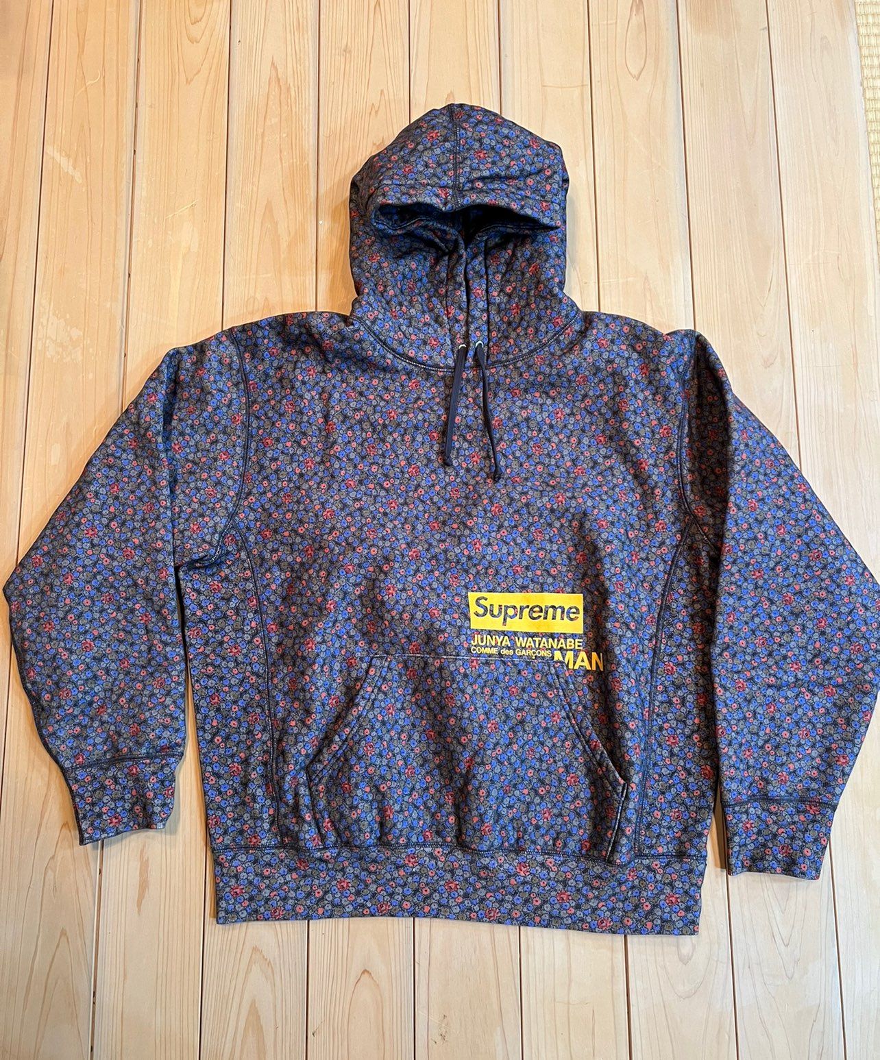 Supreme / JUNYA WATANABE COMME des GARCONS MAN Hooded Sweatshirt "Black Flowers"