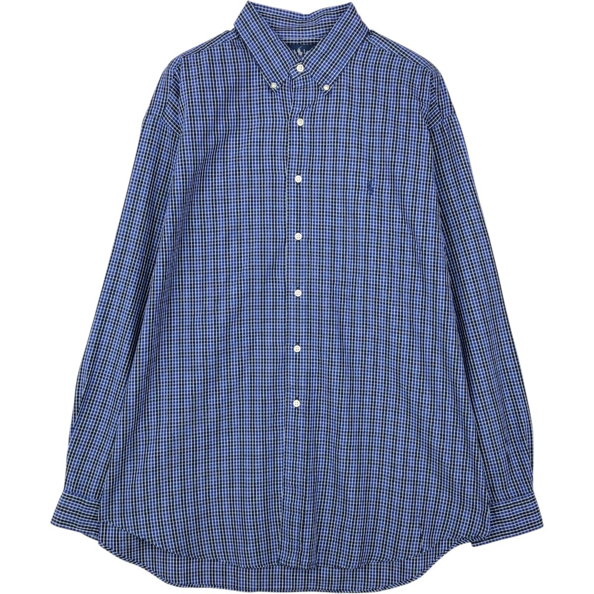 古着 ラルフローレン Ralph Lauren BLAKE 長袖 ボタンダウンチェックシャツ メンズXL相当/eaa676775