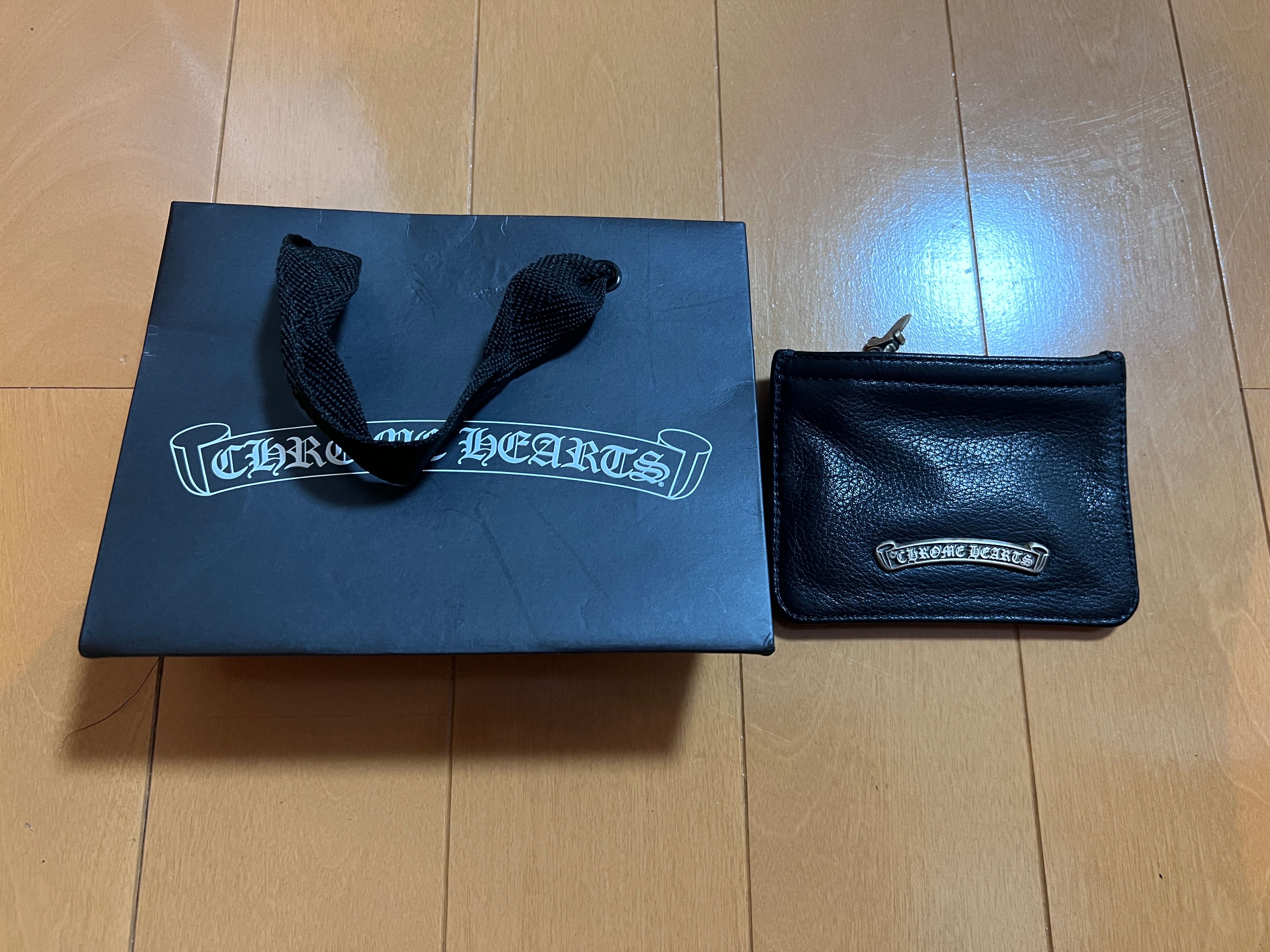Chrome Hearts Zipper Leather Change Perth "Black"