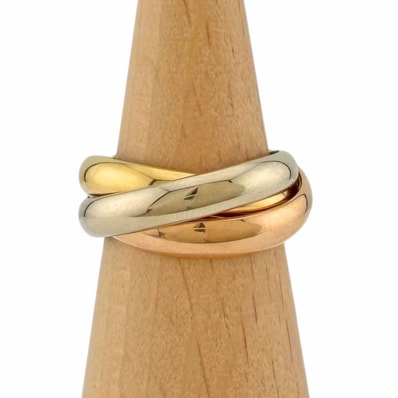 カルティエ トリニティ リング 指輪 13号 18金 K18イエローゴールド レディース CARTIER 中古