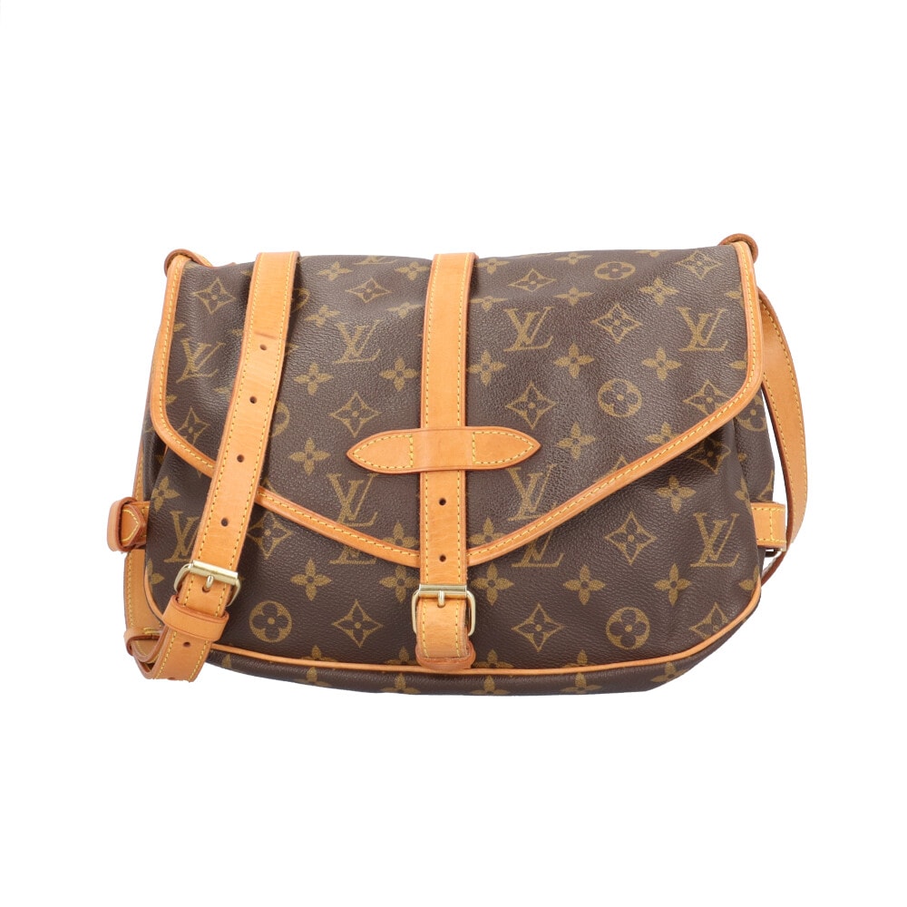 ルイヴィトン ソミュール30 モノグラム ショルダーバッグ モノグラムキャンバス M42256 ブラウン レディース LOUIS VUITTON 中古