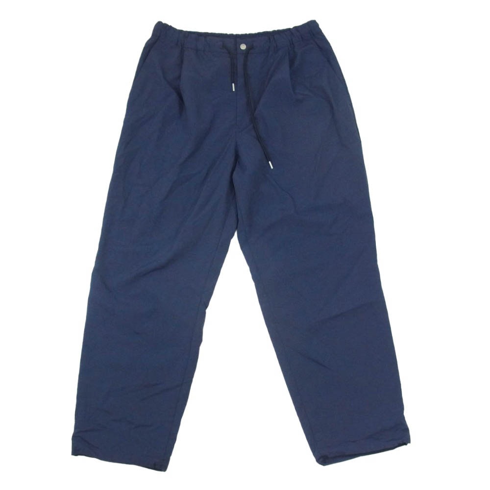 NANGA ナンガ N2600-1D133A NYLON TUSSER ナイロン タッサー トラック パンツ ネイビー系 L【中古】