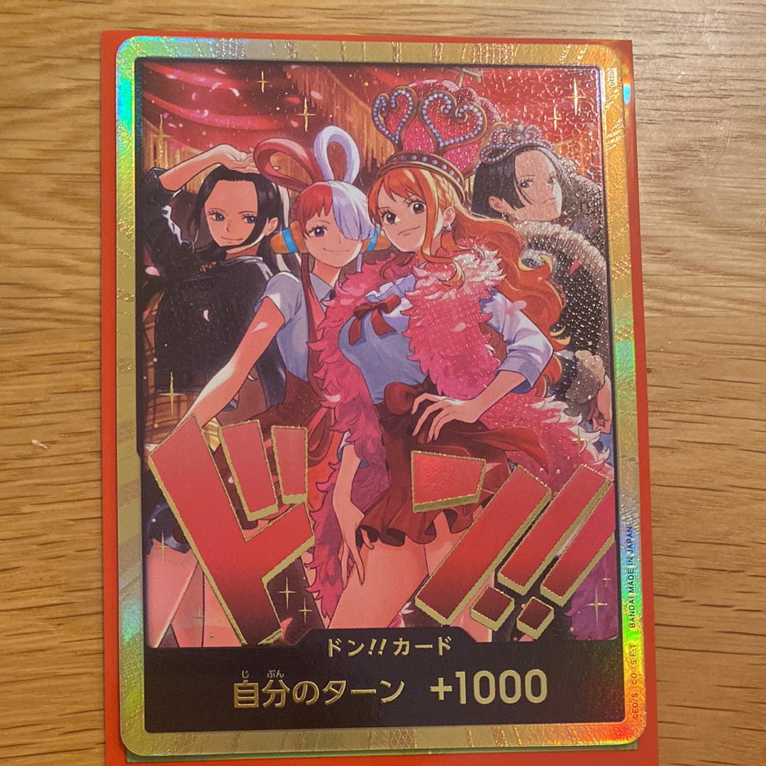 ドン!!カード : ロビン&ウタ&ナミ&ハンコック スーパーパラレル [開封済](エクストラブースター「ワンピース ヒロインズエディション スペシャルセット」)