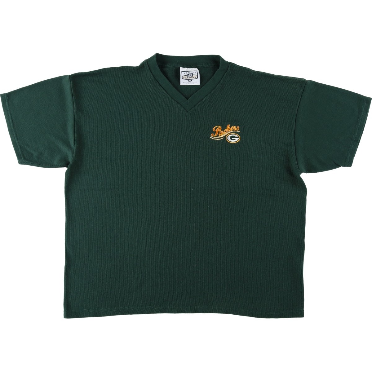 古着 90年代~ リー Lee NFL GREEN BAY PACKERS グリーンベイパッカーズ VネックTシャツ USA製 レディースXL相当 ヴィンテージ/eaa655522