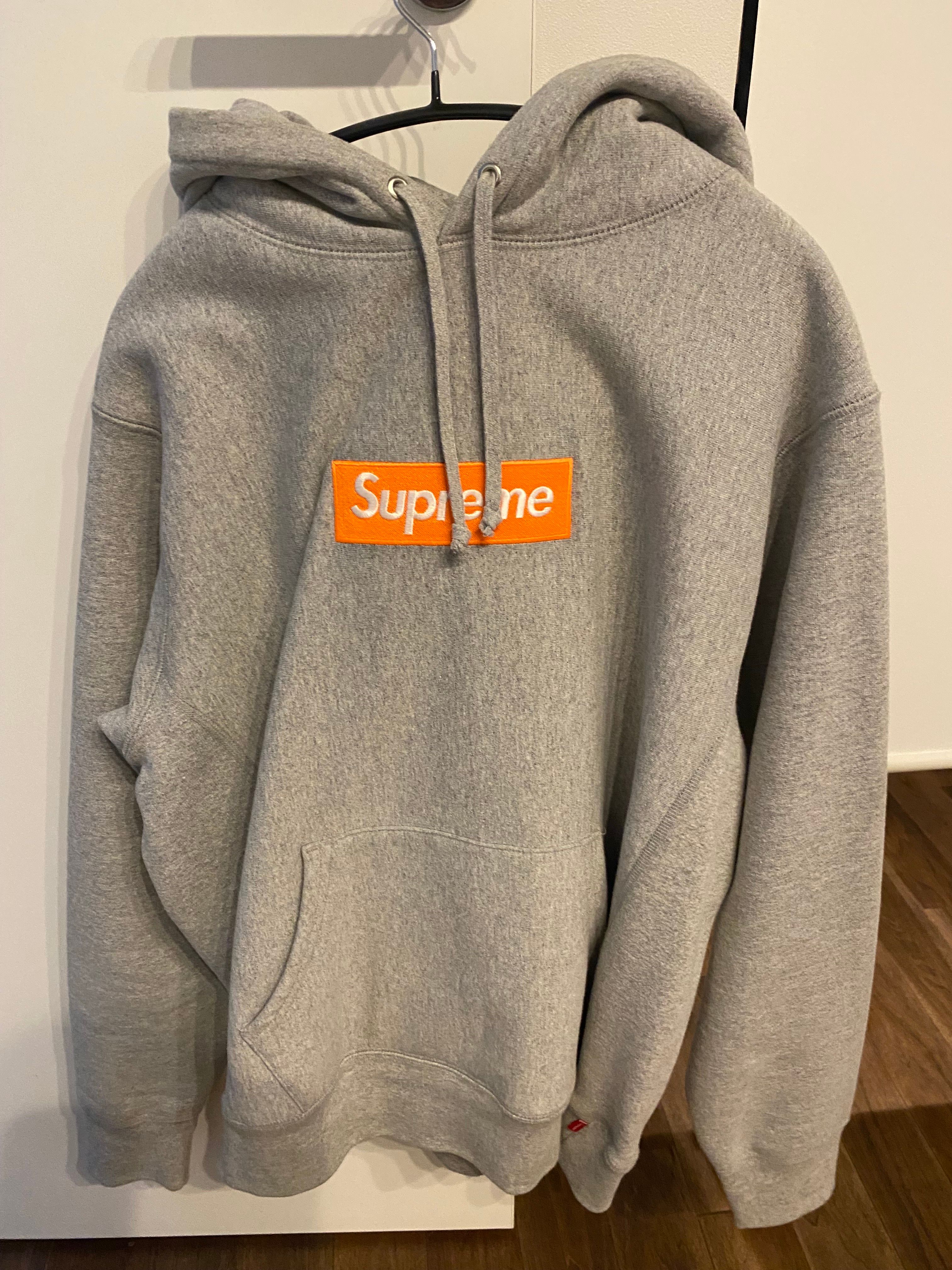 Supreme Box Logo Hooded Sweatshirt "Hether Grey" (17FW)