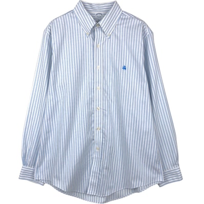 古着 ブルックスブラザーズ Brooks Brothers 1818 REGENT SLIM FIT 長袖 ボタンダウンストライプシャツ メンズL相当/eaa666468