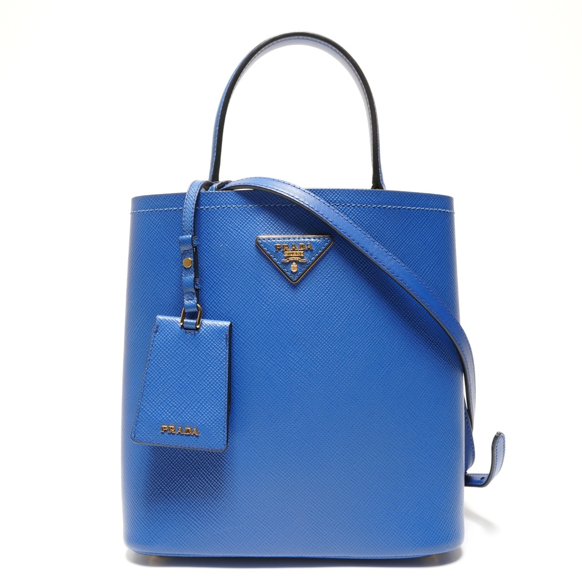 プラダ PRADA サフィアーノレザー パニエ スモールバッグ 2WAY ショルダーバッグ【中古】