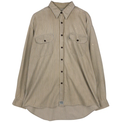 古着 90~00年代 リーバイス Levi's 長袖 コットンストライプシャツ メンズL相当/eaa649285