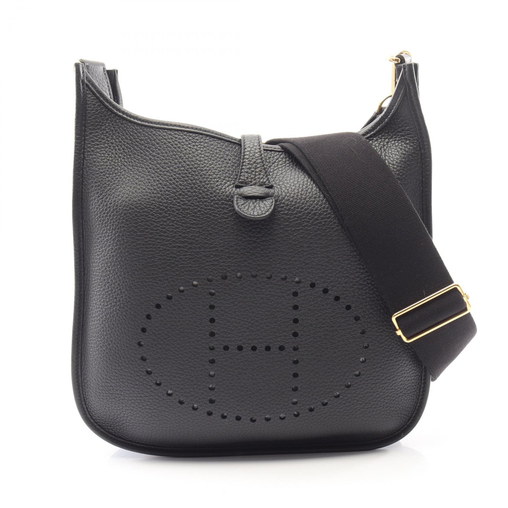 エルメス HERMES エヴリン 3 トロワ PM ショルダーバッグ バッグ レザー トリヨンクレマンス トリヨンクレマンス W刻印(2024年製造) レディース ブラック系 【中古】