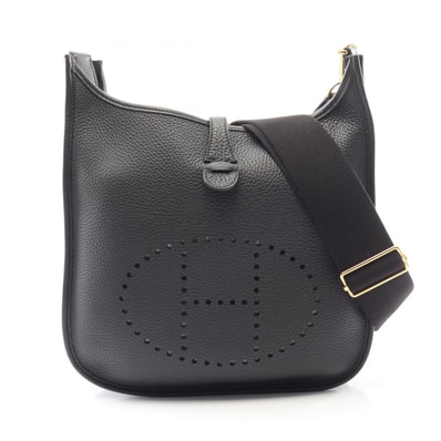 エルメス HERMES エヴリン 3 トロワ PM ショルダーバッグ バッグ レザー トリヨンクレマンス トリヨンクレマンス W刻印(2024年製造) レディース ブラック系 【中古】