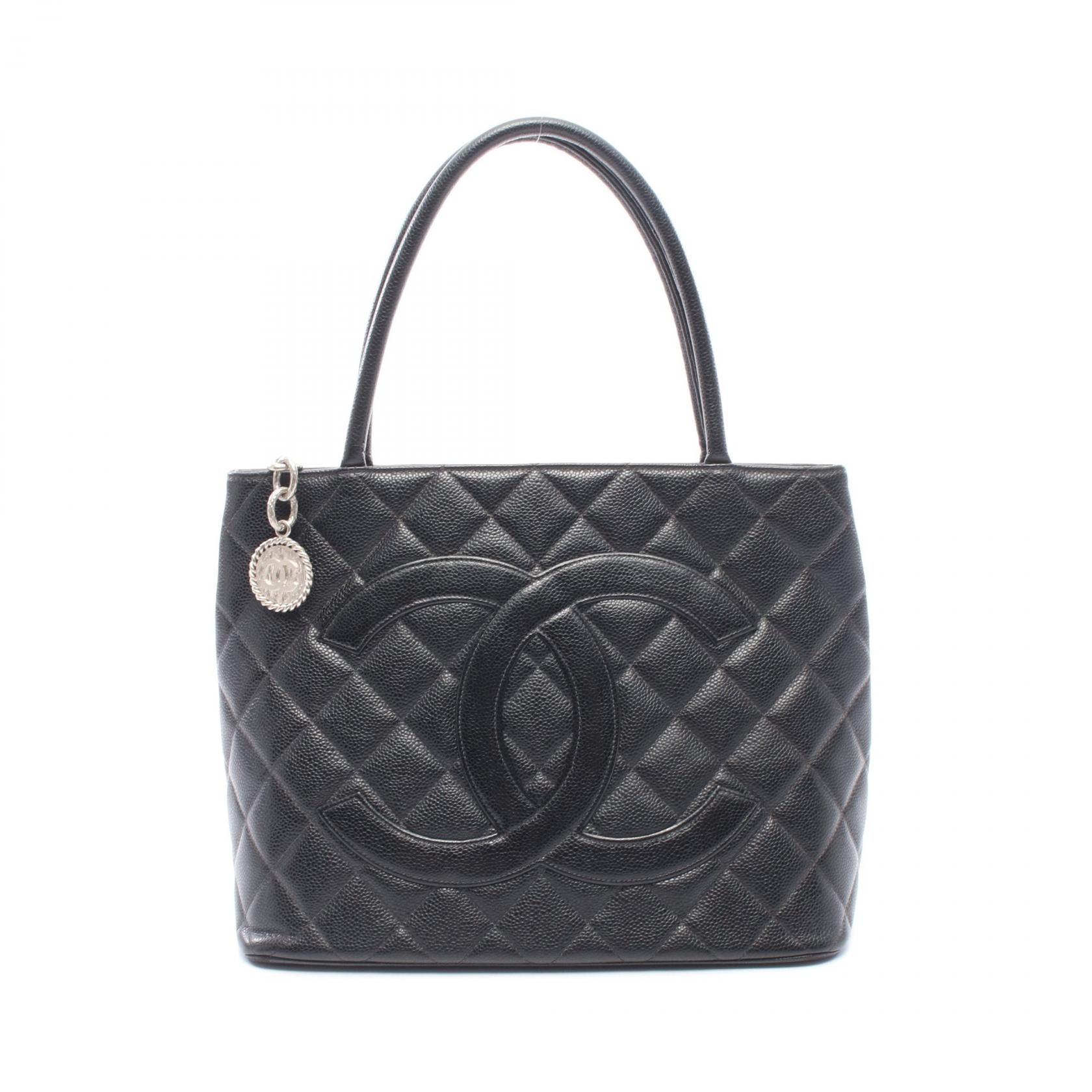 シャネル CHANEL 復刻トート トートバッグ バッグ キャビアスキン(グレインドカーフ) レディース ブラック系 A01804 【中古】