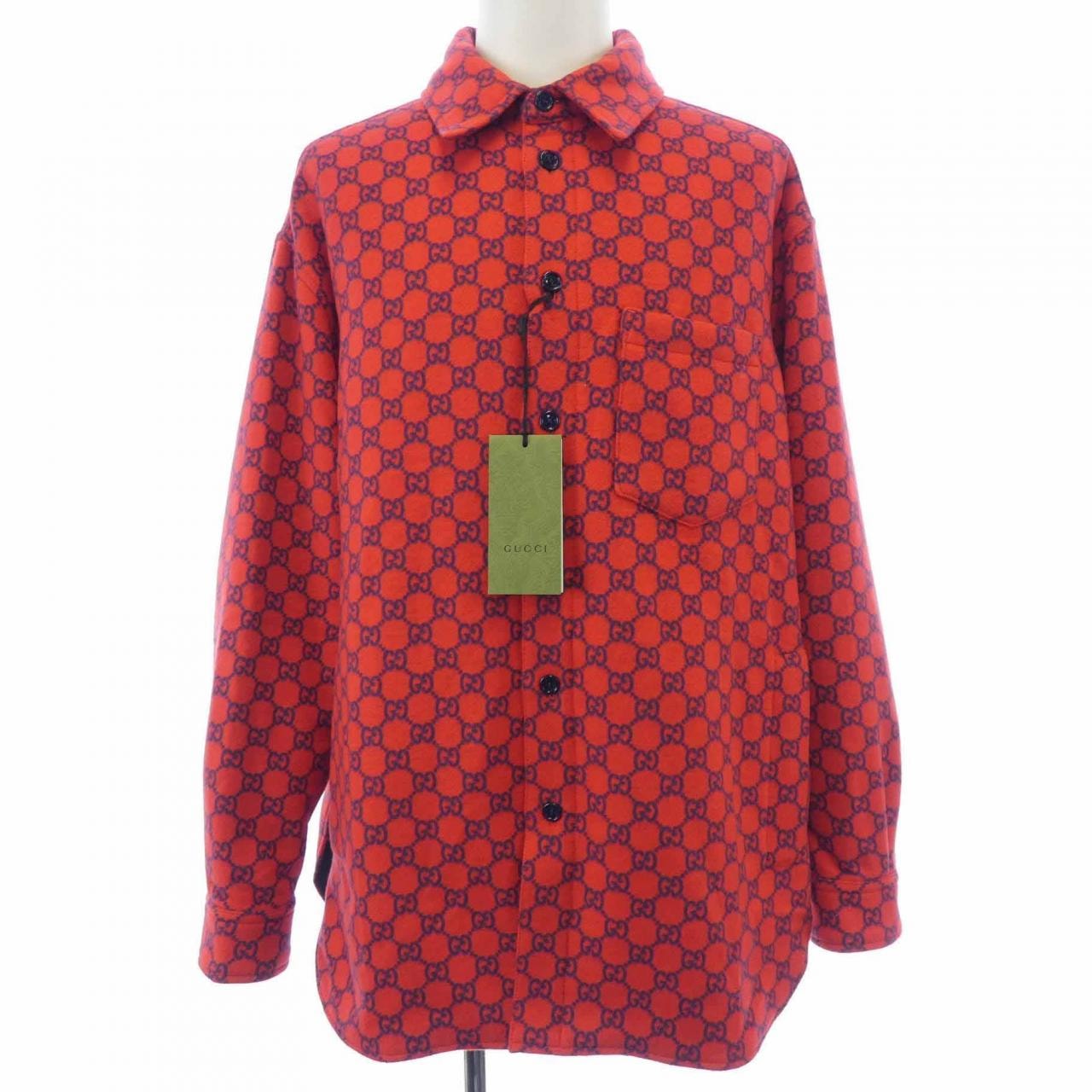 グッチ GUCCI GGウールフランネル パデッドオーバーシャツ 762183 ZAPDW ジャケット