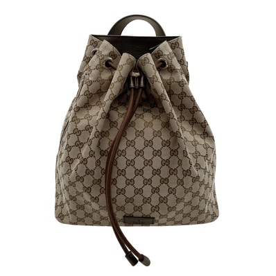 GUCCI グッチ 巾着 リュック・デイパック
GGキャンバス 449175 GGキャンバス レザー ブラウン ユニセックス
【中古】