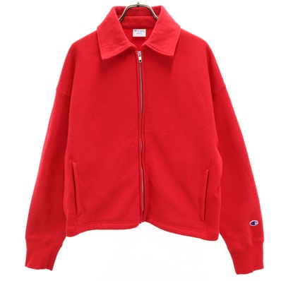 Champion チャンピオン リバースウィーブ スウェット ブルゾン M レッド ジャケット 裏起毛