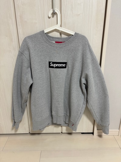 Supreme Box Logo Crewneck "Heather Grey" (22FW)