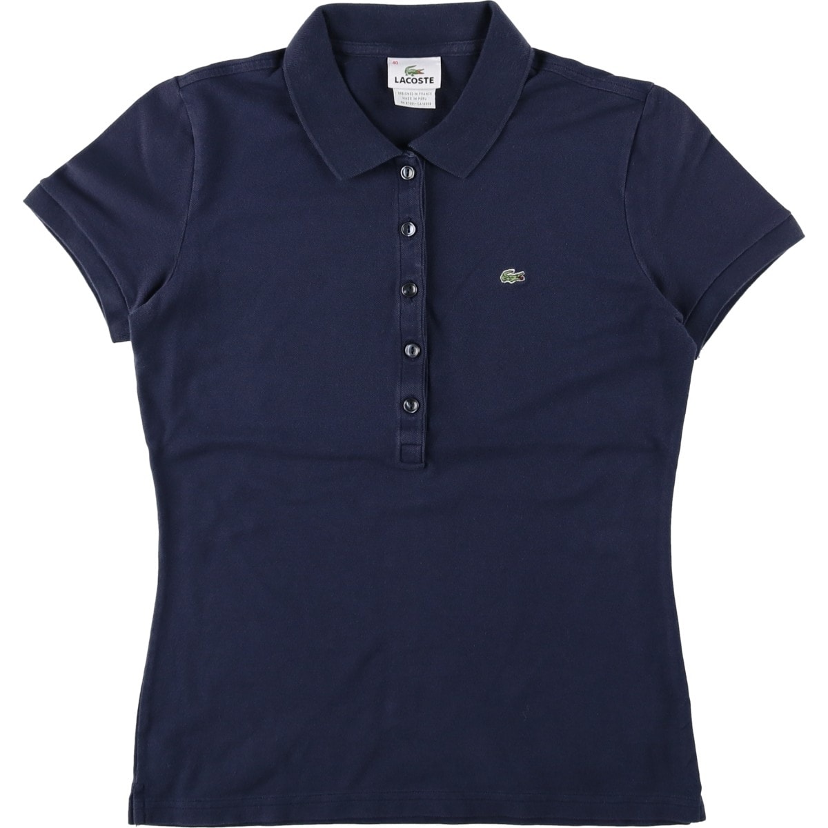 古着 ラコステ LACOSTE フランス企画 半袖 ポロシャツ レディースS相当/eaa649751