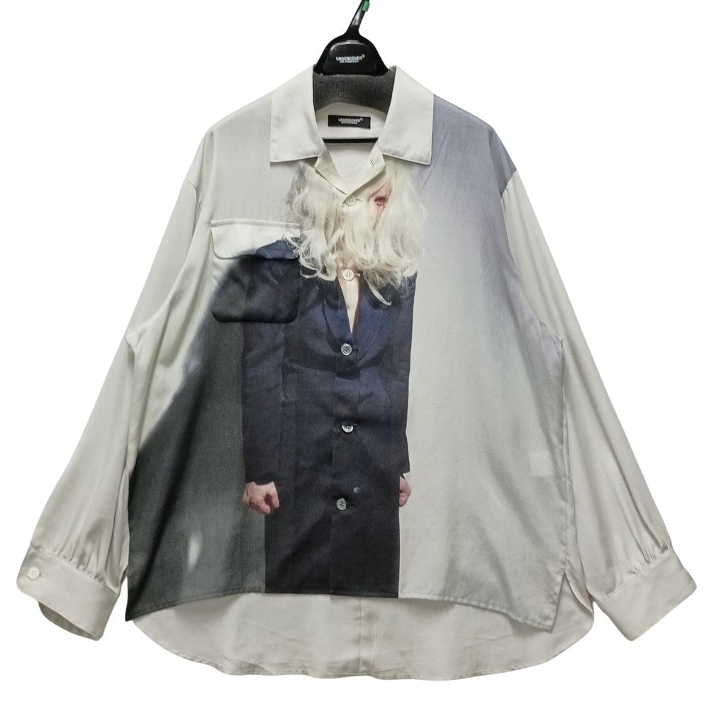UNDERCOVER アンダーカバー UC2F4404-1 Cindy Sherman Print Rayon Open-Collar Shirt オープンカラーシャツ 56564
