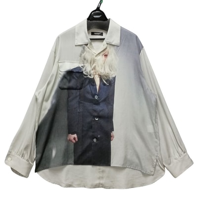 UNDERCOVER アンダーカバー UC2F4404-1 Cindy Sherman Print Rayon Open-Collar Shirt オープンカラーシャツ 56564