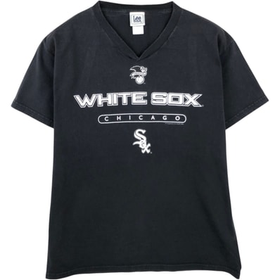古着 90~00年代 リー Lee SPORT MLB CHICAGO WHITE SOX シカゴホワイトソックス ロゴプリントTシャツ メンズM相当/eaa649500