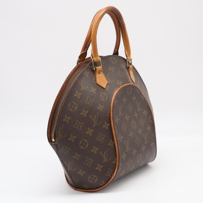 LOUIS VUITTON ルイ・ヴィトン モノグラム エリプスMM M51126 ハンドバッグ ブラウン ベージュ コーティングキャンバス レザー レディース