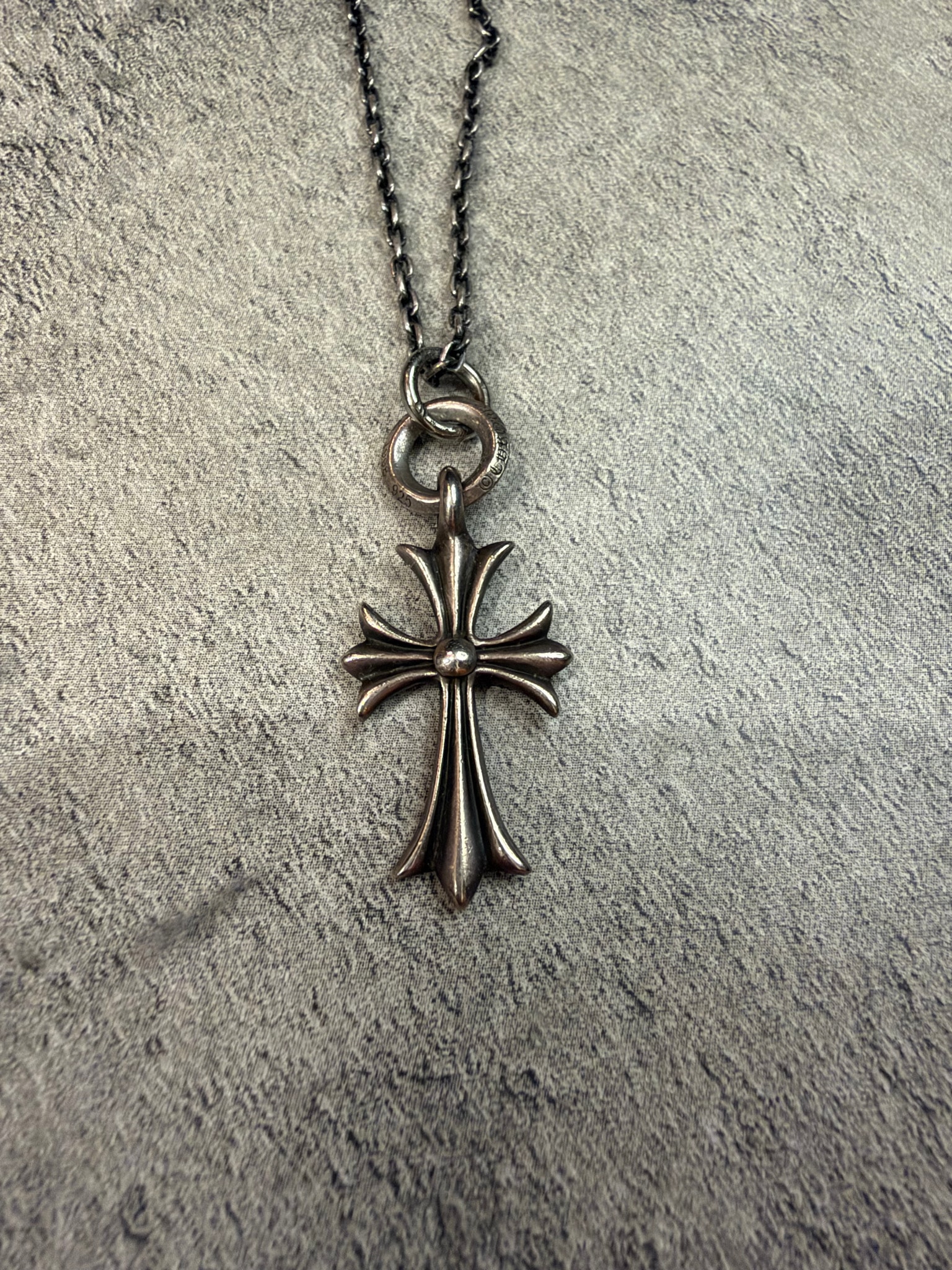 Chrome Hearts Tiny CH Cross Charm "Silver"