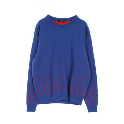 ルイ・ヴィトン LOUIS VUITTON モノグラムグラディエント スウェット 衣料品 トップス コットン レッド メンズ ブルー系 / レッド系 【中古】