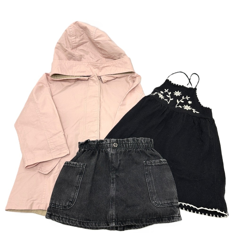 ザラ ZARA シャツ スカート トレンチコート 他アパレル3点セット パーカー