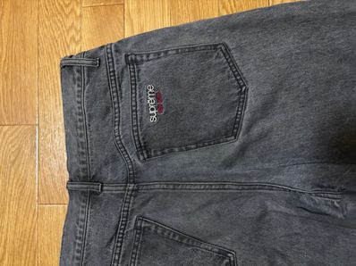 Supreme Baggy Jean "Washed Black" (23SS)