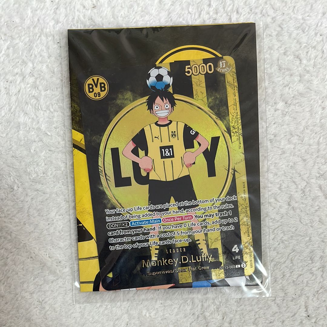 モンキー・D・ルフィ L [ST13-003]【英語版】(プロモーションカード「ボルシアドルトムント × ONE PIECE マッチデー 2025」)