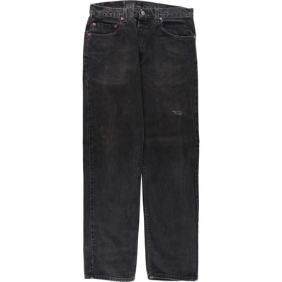 古着 90~00年代 リーバイス Levi's 505 ブラックデニム テーパードデニムパンツ メンズw32相当/eaa663679