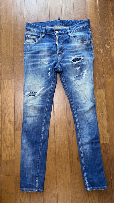 希少赤パッチ DSQUARED2 Super Skinny Jean スーパースキニー 44
