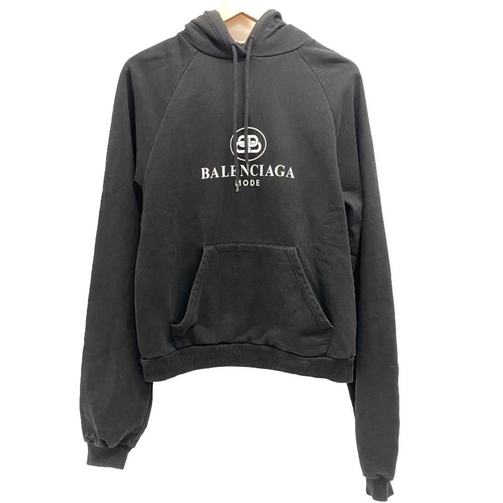 バレンシアガ BALENCIAGA パーカー 19年 S 571194 ブラック