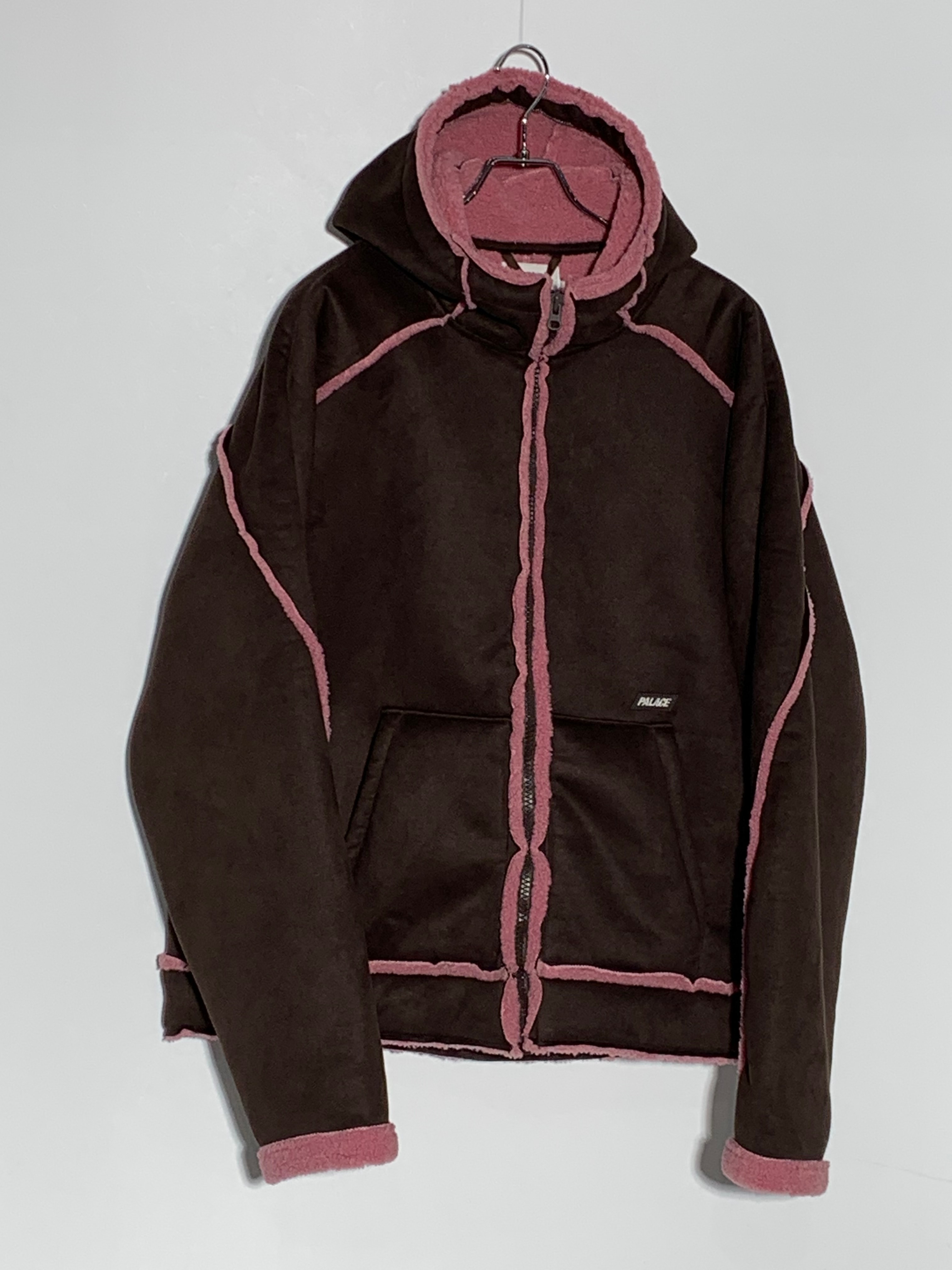 PALACE Sherpa Faux Suede Hooded Jacket "Fox"