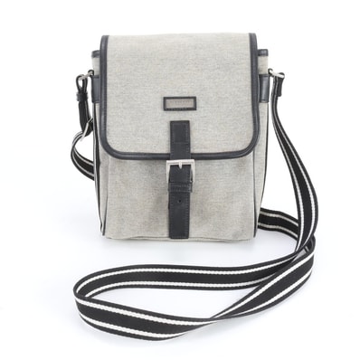 ■美品 バーバリー ショルダーバッグ レザー×キャンバス