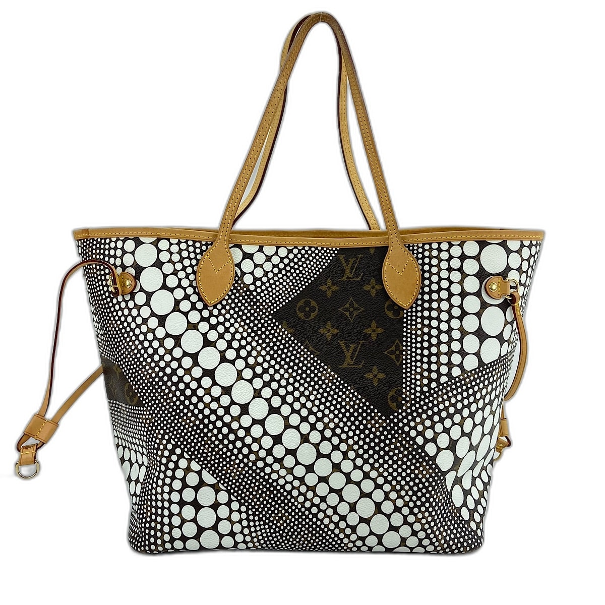 ヴィトン LV ×草間彌生 ネヴァーフル MM トートバッグ【中古】