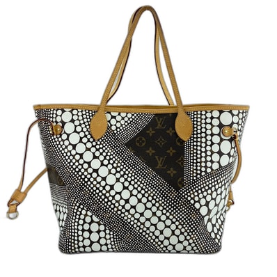 ヴィトン LV ×草間彌生 ネヴァーフル MM トートバッグ【中古】