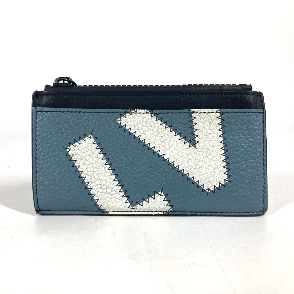 ルイヴィトン LOUIS VUITTON コインカードホルダー M81314 財布 フラグメントケース 小銭入れ コインケース レザー ブルー