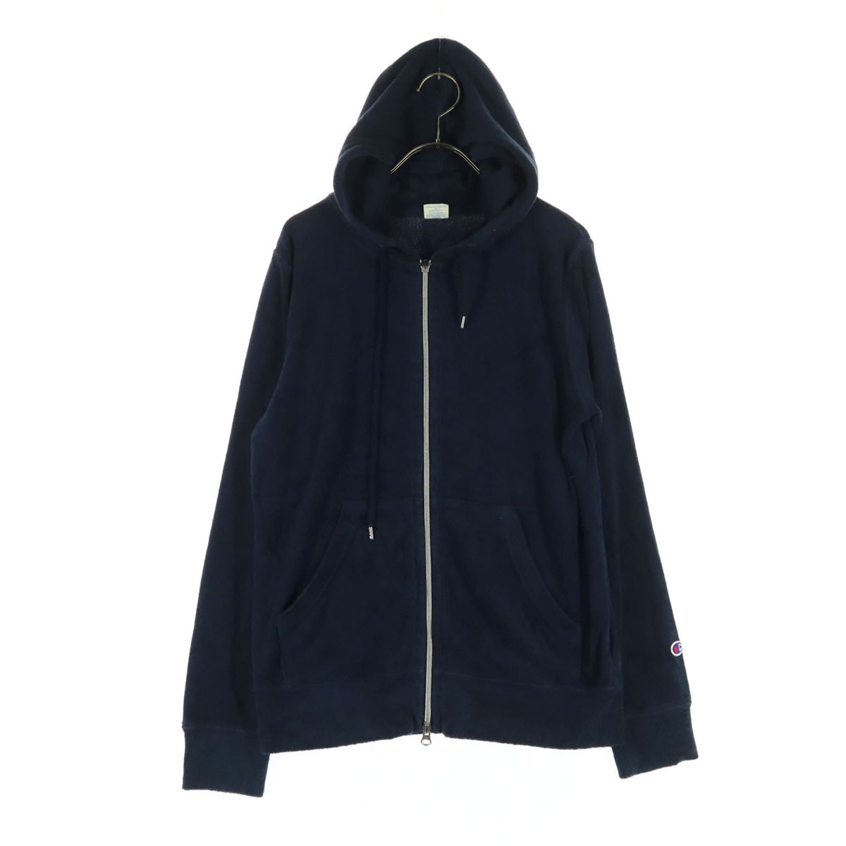 Champion チャンピオン 長袖 ジップパーカー M ブルー系